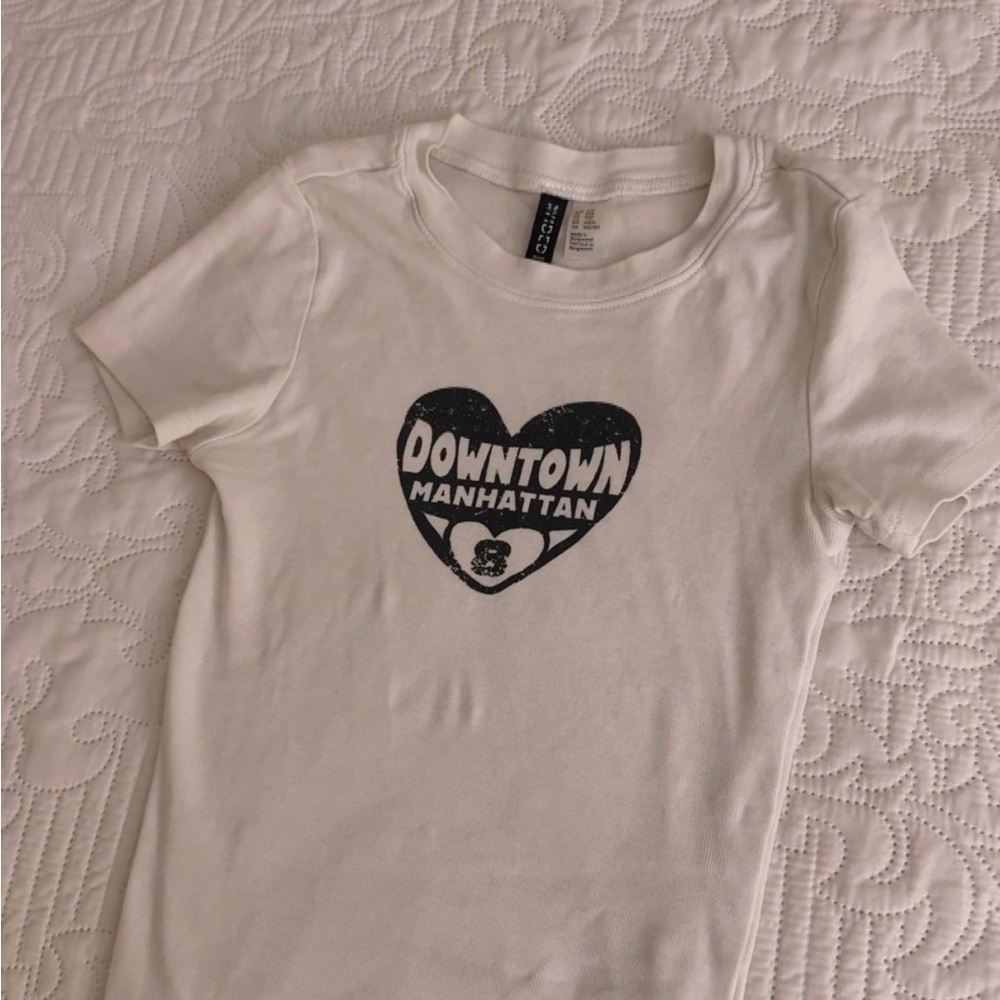 White Baby Tee
